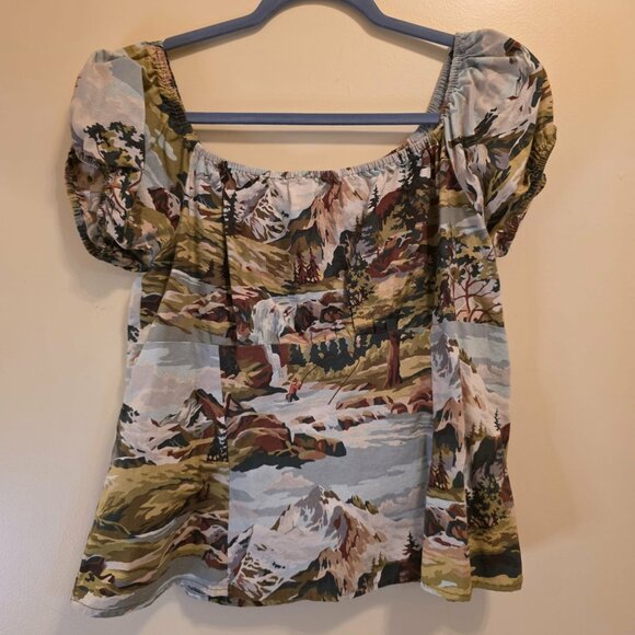 Handmade Peasant Forest Pullover Top - Picture 3 of 3